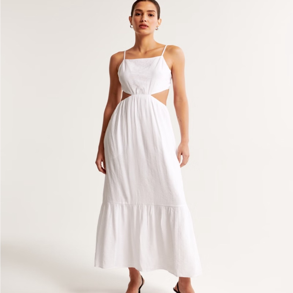 Abercrombie & Fitch: Crinkle Textured Cutout Maxi Dress *NWT*